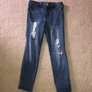 Abercrombie kids ripped jeans